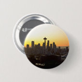 Früher Abend in der Stadt Button (Vorne & Hinten)