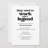 Früher arbeiteten sie mit einem guten, sonnigen Ru Einladung (Vorderseite)