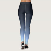Früher blauer Sonnenaufgang Leggings (Rückseite)