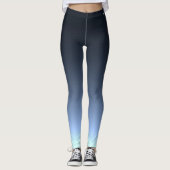 Früher blauer Sonnenaufgang Leggings (Vorderseite)