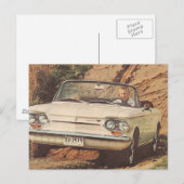 Früher Corvair Cabrio Postkarte (Vorne/Hinten)