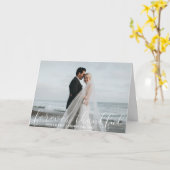 FRÜHER DANKFUL White Wedding FOTO Karte (Gelbe Blume)