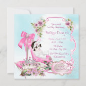 Früher einmal Princess Baby Dusche Einladung (Rückseite)