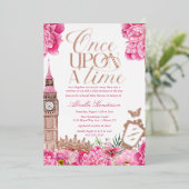 Früher einmal Princess Baby Dusche Folieneinladung (Stehend vorne)