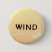 Früher englischer Pfeifenorgelwindgriff Button (Vorderseite)