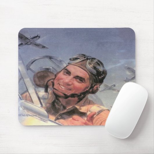 Früher Flieger Mousepad (Mit Mouse)