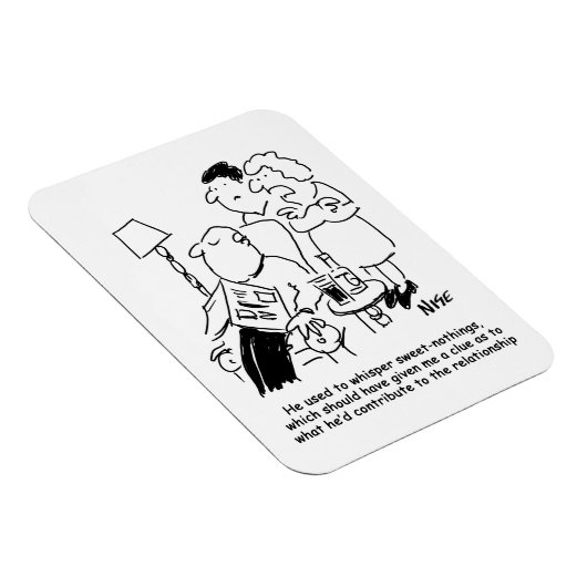 Früher flüsterte er "süße Nylons" Magnet (Rechte Seite)