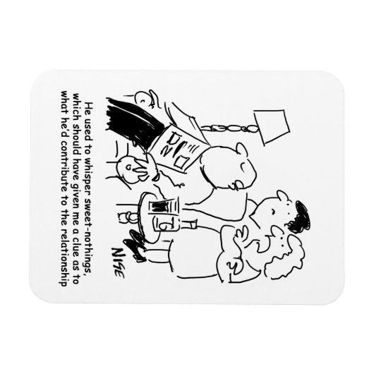 Früher flüsterte er "süße Nylons" Magnet (Horizontal)