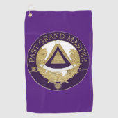 Früher Grandmaster Freemason Golfhandtuch (Vorderseite)