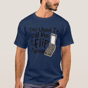 Früher hast du mich auf meinem Dreh-Telefon-Funny T-Shirt