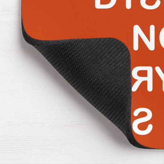 Früher hatte ich Dyslexie mit weißem Text Mousepad (Ecke)