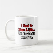 Früher hatte ich ein Leben... Buchhalter Kaffeetasse (Links)