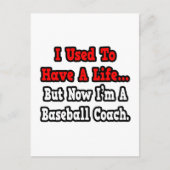 Früher hatte ich einen Baseballtrainer. Postkarte (Vorderseite)