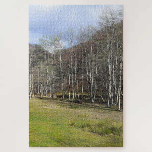 Früher Herbst am Fluss - Wilde Natur Rumänien Puzzle