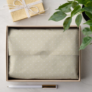 Früher Herbst Polka Dots Mikro Goldenes Weizen Seidenpapier