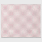 Früher Herbst-Retro-Gingham | Gedämpfte Rose Geschenkpapier (Flach)
