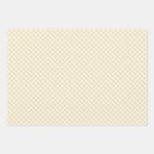 Früher Herbst-Retro-Gingham | Goldenes Weizen Geschenkpapier Set (Vorderseite 2)