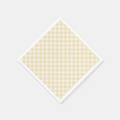 Früher Herbst-Retro-Gingham | Goldenes Weizen Serviette (Ecke)