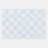 Früher Herbst-Retro-Gingham | Staubblau Geschenkpapier Set (Vorderseite 3)