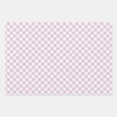 Früher Herbst-Retro-Gingham | Warmes Lila Geschenkpapier Set (Vorderseite)