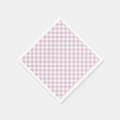 Früher Herbst-Retro-Gingham | Warmes Lila Serviette (Ecke)