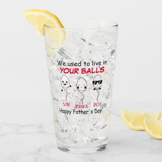 Früher lebten wir in Ihren Kugeln Bis zu 3 Glas (Vorderseite Ice)