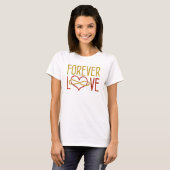 FRÜHER LOVE Herz - rotes Gold T-Shirt (Vorne ganz)