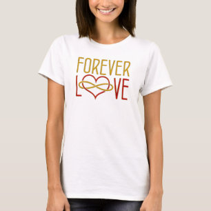 FRÜHER LOVE Herz - rotes Gold T-Shirt