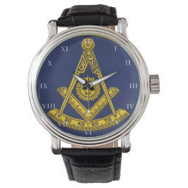 Früher Master Freemason Square und Compass Masonic Armbanduhr