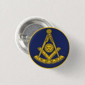 Früher Master Freemason Square und Compass Masonic Button (Vorne & Hinten)