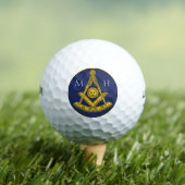 Früher Master Freemason Square und Compass Masonic Golfball (Insitu T-Shirt)