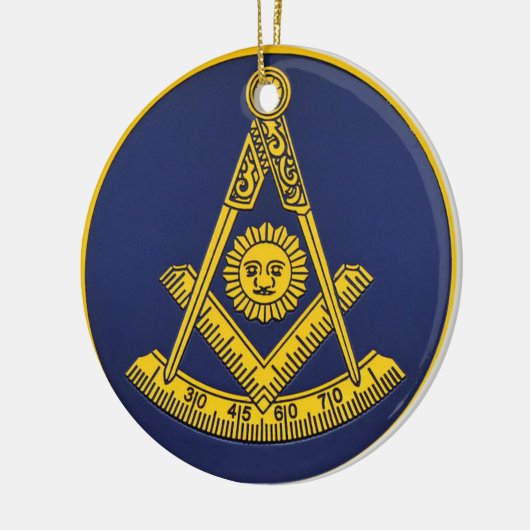 Früher Master Freemason Square und Compass Masonic Keramik Ornament (Links)