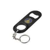 Früher Master Freemason Square und Compass Masonic Mini Flaschenöffner (Rückseite Schrägansicht)