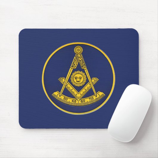 Früher Master Freemason Square und Compass Masonic Mousepad (Mit Mouse)