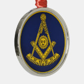 Früher Master Freemason Square und Compass Masonic Ornament Aus Metall (Rechts)