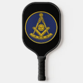Früher Master Freemason Square und Compass Masonic Pickleball Schläger (Vorderseite)
