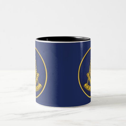 Früher Master Freemason Square und Compass Masonic Zweifarbige Tasse (Mittel)