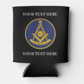 Früher Meister Freemason Compass Masonic Mauerwerk Dosenkühler (Vorderseite)