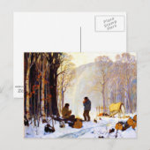 Früher Morgen im Wald Postkarte (Vorne/Hinten)