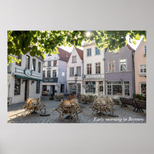 Früher Morgen in Bremen Poster