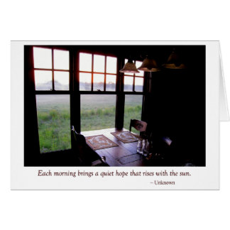 Früher Morgen-Land-Küchen-Frühstückstisch