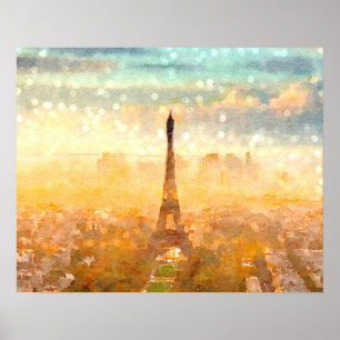 Früher Paris-Morgen Poster