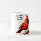 „Früher Vogel" Kaffeetasse (Vorderseite Links)