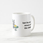Früher Vogel/zweite Maus-TASSE w Mäusegraphik Kaffeetasse (VorderseiteRechts)