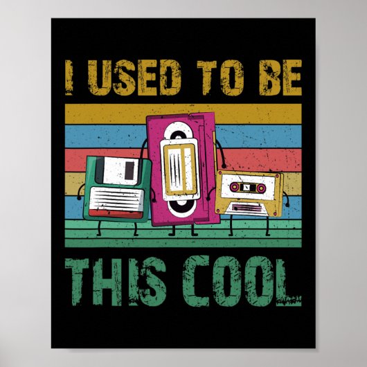 Früher war ich diese Coole alte Technologie, 90er  Poster (Vorne)