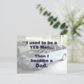 Früher war ich ein Ja-Mann, dann wurde ich ein VAT Postkarte (Stehend Vorderseite)