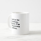 Früher war ich ein Junge Kaffeetasse (Vorderseite Links)
