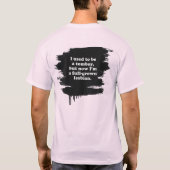 Früher war ich ein Junge T-Shirt (Rückseite)