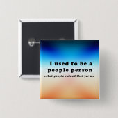 Früher war ich ein Mensch.. Button (Vorne & Hinten)