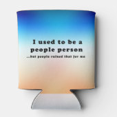 Früher war ich ein Mensch.. Dosenkühler (Rückseite)